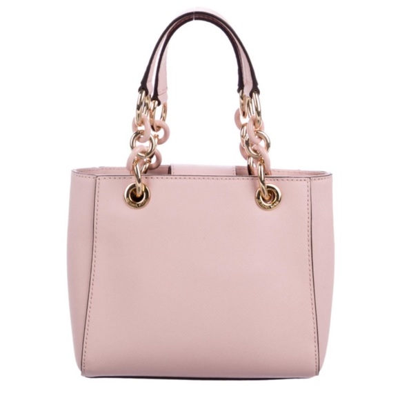 Michael Kors Saffiano Leather Cynthia Satchel - Picture 7 of 16